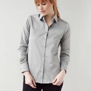 Gray Button-Up Shirt